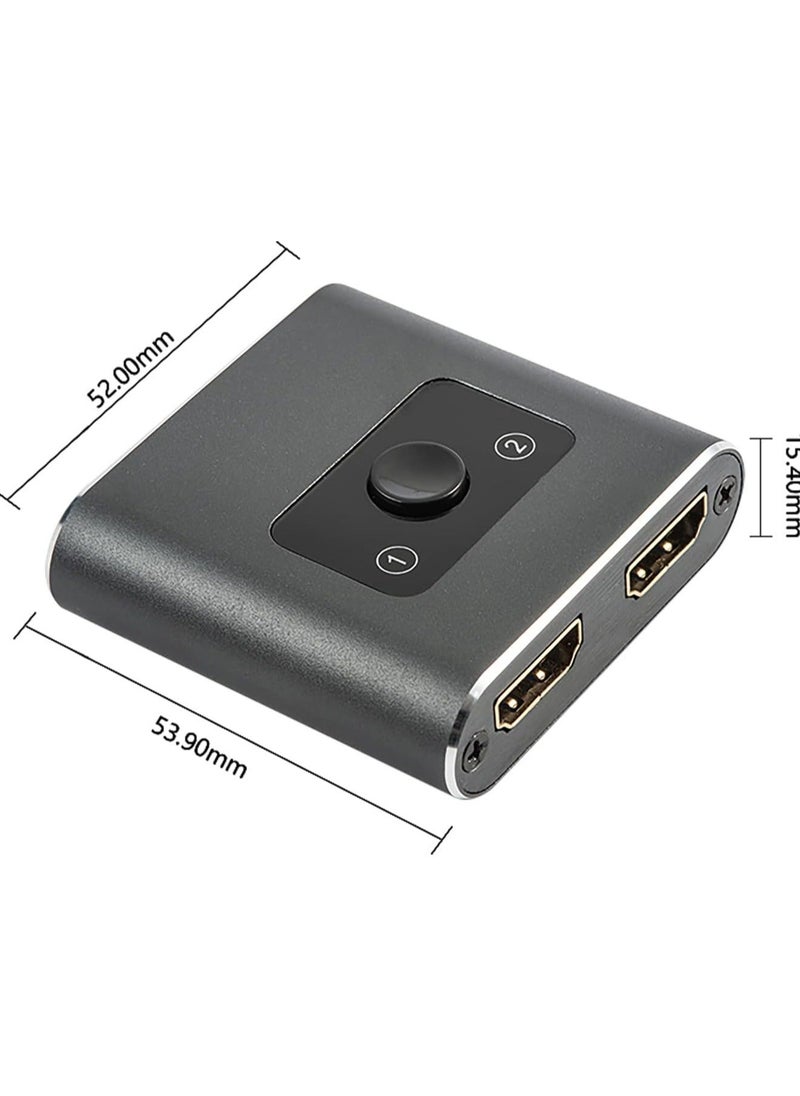 Arabest - موزع HDMI 4K HDMI، 2 مدخل و1 مخرج أو 1 في 2 مخرج، يدعم 4K 60Hz 3D HD 1080P لشاشة الكمبيوتر، جهاز العرض، مشغل Blu-Ray، TV Stick، Switch، Xbox، PS5، HDTV الكمبيوتر المحمول - Image 1