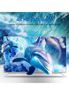 Arabest موزع HDMI 4K HDMI، 2 مدخل و1 مخرج أو 1 في 2 مخرج، يدعم 4K 60Hz 3D HD 1080P لشاشة الكمبيوتر، جهاز العرض، مشغل Blu-Ray، TV Stick، Switch، Xbox، PS5، HDTV الكمبيوتر المحمول  - Image 5
