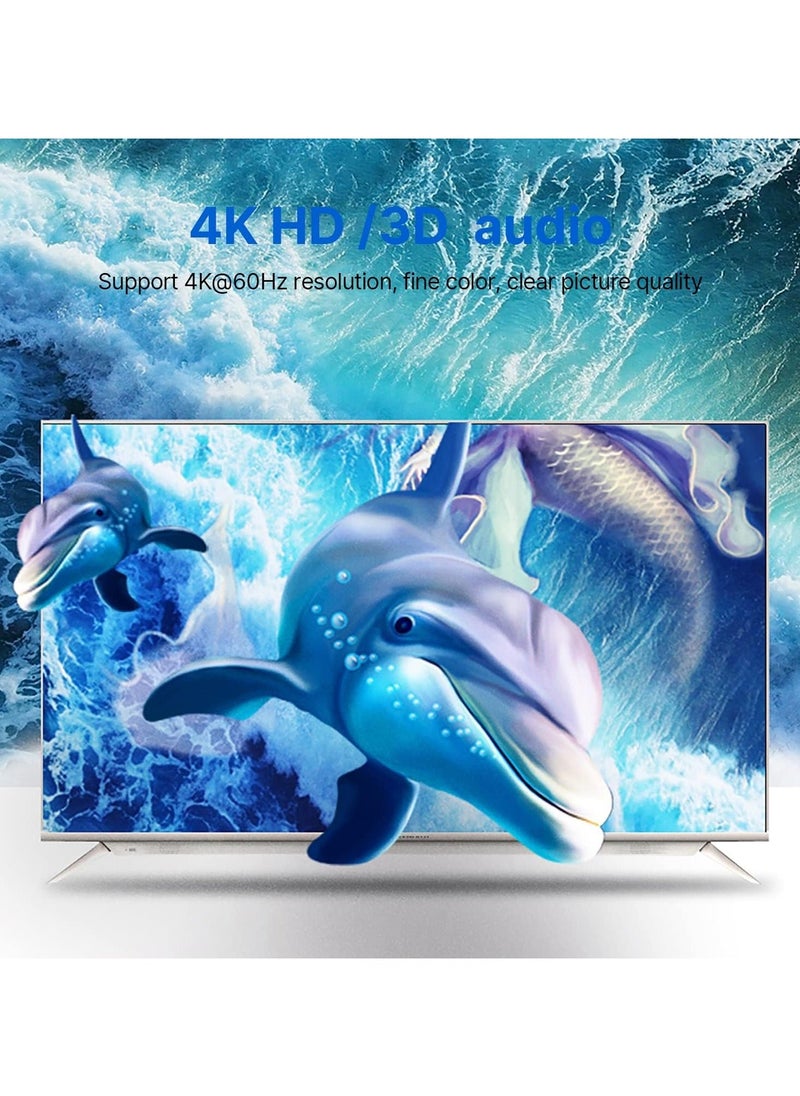Arabest - موزع HDMI 4K HDMI، 2 مدخل و1 مخرج أو 1 في 2 مخرج، يدعم 4K 60Hz 3D HD 1080P لشاشة الكمبيوتر، جهاز العرض، مشغل Blu-Ray، TV Stick، Switch، Xbox، PS5، HDTV الكمبيوتر المحمول - Image 1