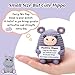 Weming Gift for Women Or Men Small Stuffed Animal for White Elephant Christmas Stocking Stuffers Gray Crochet HippoHippopotamus 4 Handmade Amigurumi Plush with Positive Sign Desk Decor - Image 4
