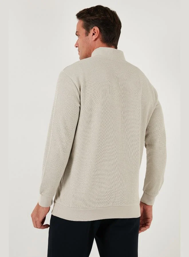 Buratti  Buratti Cotton Regular Fit Half Zipper Stand Collar 2-Pack Sweat Men's SWEAT 5905716S2 for Men | Best Price UAE