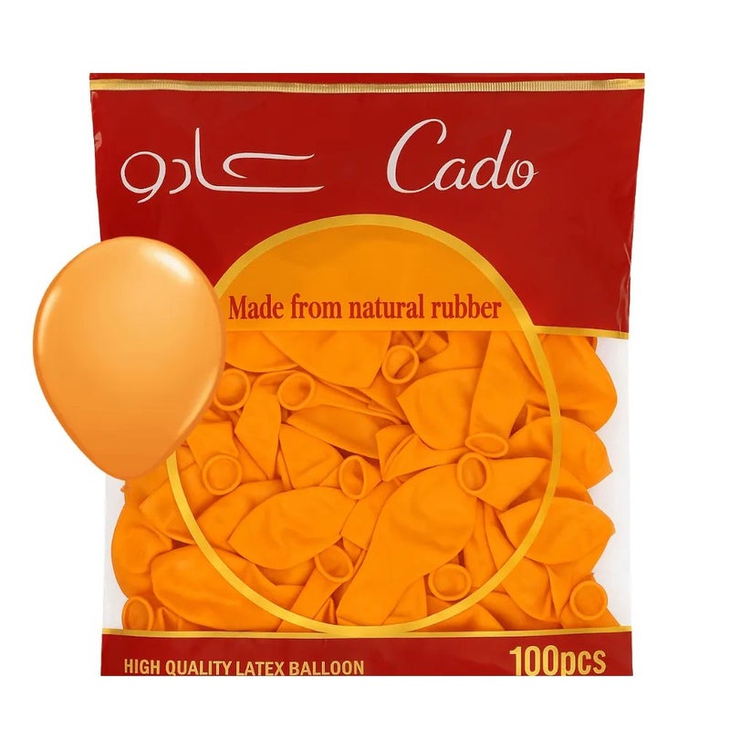 Doneel Helium Birthday Balloon 12inch for Balloon Arch or Balloon Garland 100pcs- Orange