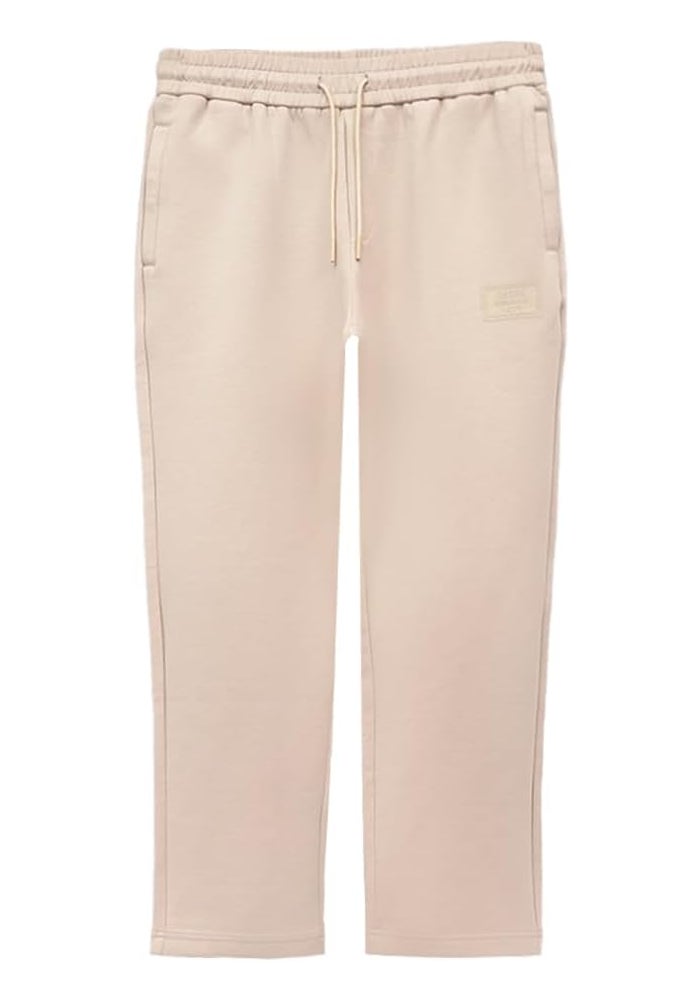 Cedro Men's Essentials Beige Jogging Pants with Drawstring Closure - Image 1