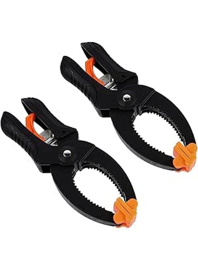 2pcs Heavy Duty Spring Clamps for Photography Woodworking Quick Release Lightweight Portable Craft Backdrop Clamps - Image 1