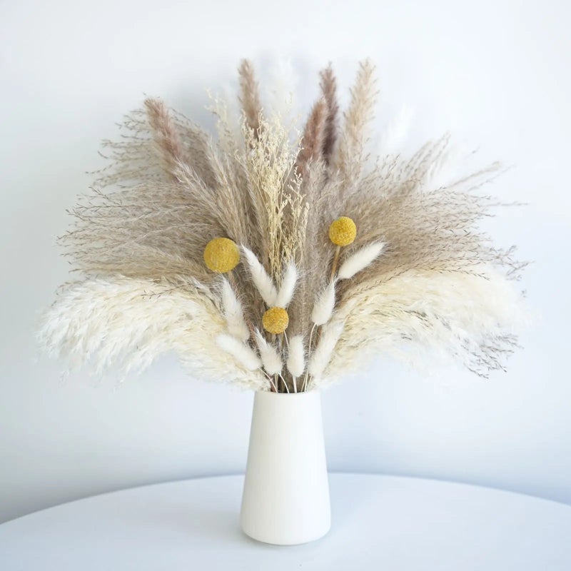 Bluejw Elegant Mixed Eucalyptus Dried Flower Bouquet - Bohemian Style Eco-Friendly Dried Plants Anniversary Mother's Day Christmas Decor - Image 2