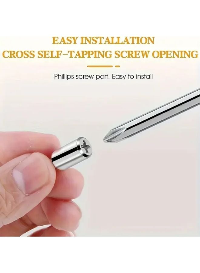 20 Sets No Drill Cross Layer Shelf Brackets Self Tapping Board Support Screws Adjustable - Image 5