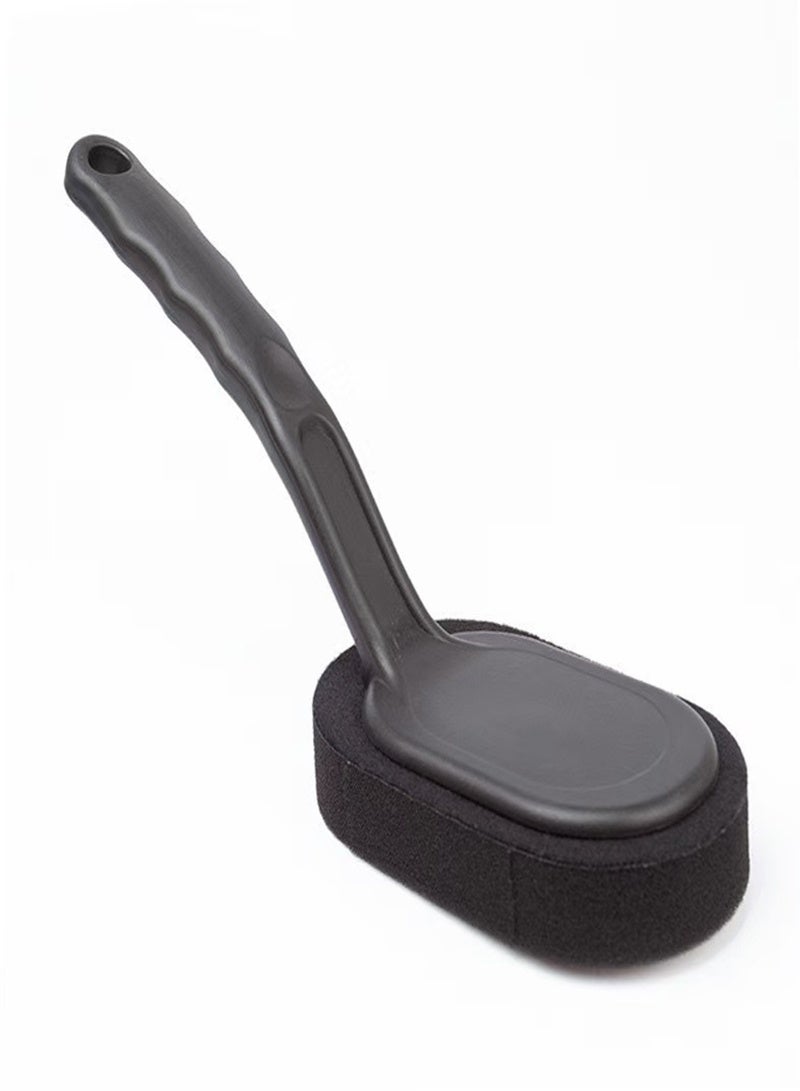 OR MENG Premium Car Wheel Tire Waxing Polishing Sponge Washing Brush, Ergonomic Grip with Long Handle Car Detailing Cleaning Tools Wheel Wax Applicator Pad - Image 4