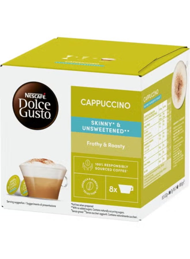 Dolce Gusto Nescafe Dolce Gusto Skinny Unsweetened Cappuccino  Coffee Capsules - 16 Capsules - Image 2