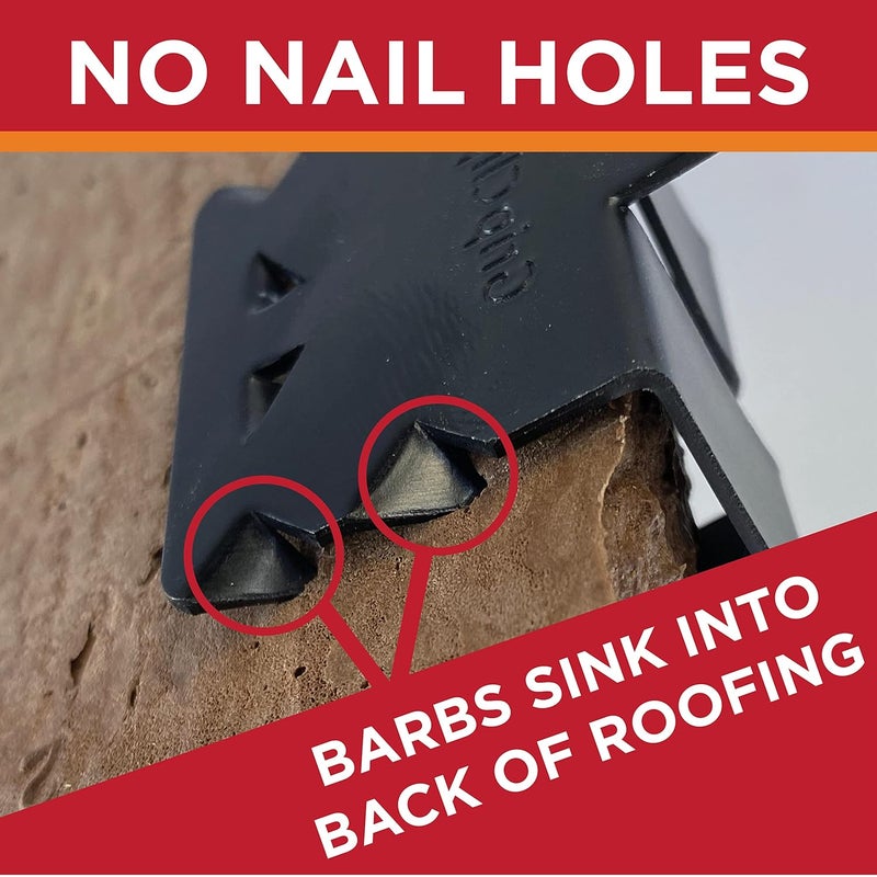 Grip Clip Roof Clips, Safe for Heat Tape, Electric Cable & Roof Heat Cable Installation, Prevents Roof Damage, Easy Nail-Free Outdoor Cable Clips, Your Ultimate Cable Clip (.625-25 Pack) - Image 5
