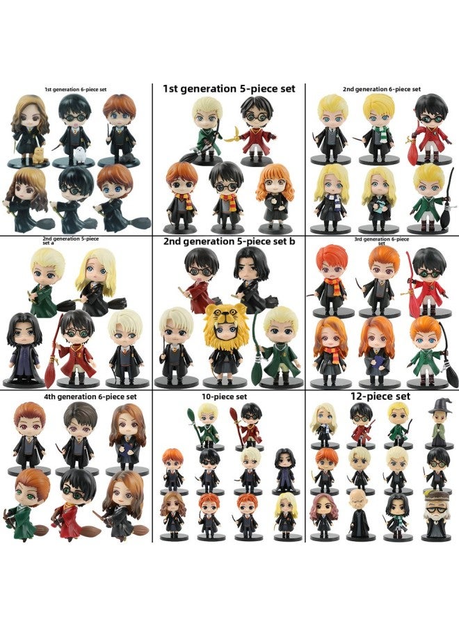 هاري بوتر صناعة يدوية هاري بوتر رون أنيمي الطرفية صندوق أعمى لعبة البيض آلة التواء دمية دمية بالجملة-اللون: 8 أنواع من وضعية الجلوس - Image 2