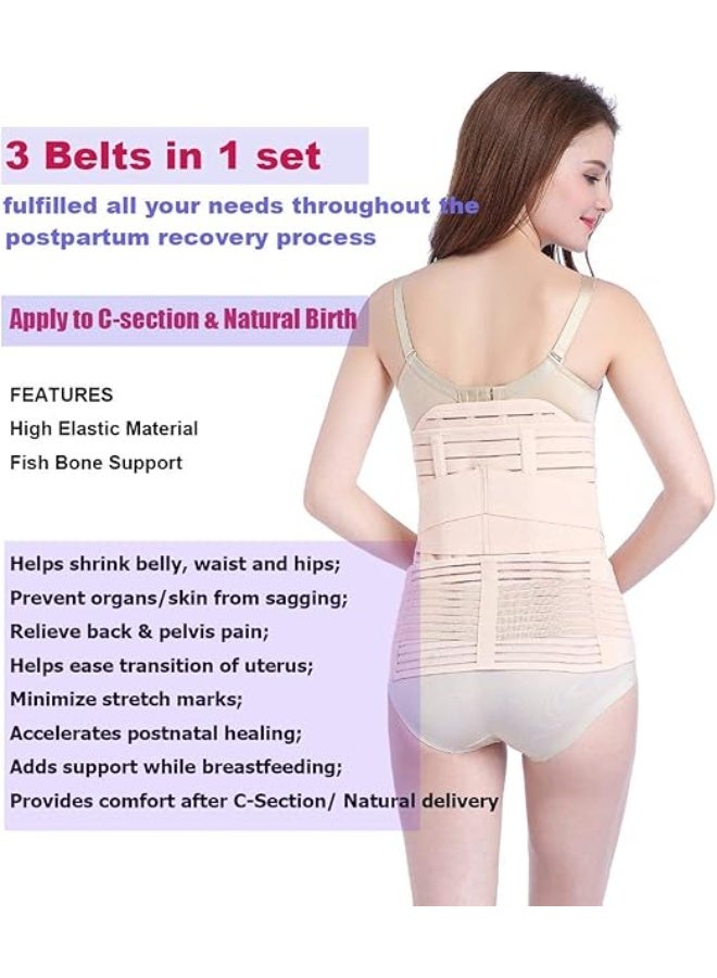Postpartum Body Shaper Support Belt Set for Women – Belly Waist & Pelvis Support Belts – Adjustable Slimming Shapewear – Tummy Control for Postpartum Recovery - Image 5