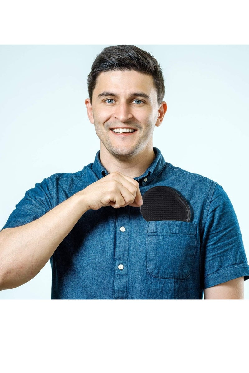 HK Round Combs Finger Comb 2pc Pocket Hair Comb  Washing Comb Shampoo Massage Comb Flat Brush for Men and Women - Image 2