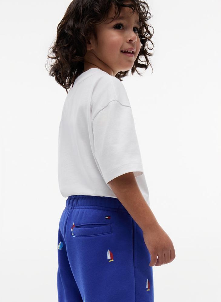TOMMY HILFIGER Terry T-Shirt And Shorts Outfit - Image 3
