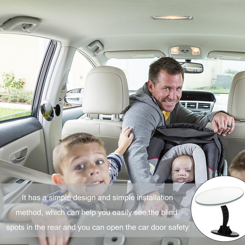 2 Pcs Wide Angle Blind Spot Mirrors for Cars Easy Installation Glass and Plastic Construction - Image 4