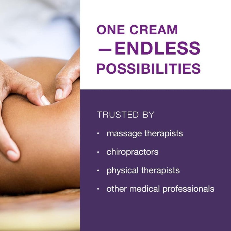 Free-Up -Professional Massage Cream, Fragrance-Free, Great Glide, Lubricity, Tissue Perception, Perfect for Physical Therapy, Massage Versatile, Non-Greasy, 16 Oz Jar, 3 Pack - Image 2