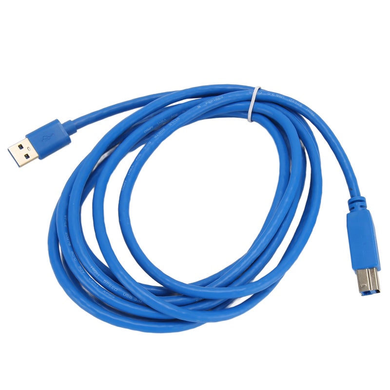 كابل طابعة USB 3.0 من ذكر A إلى ذكر B سرعة 5 جيجابت في الثانية طول 9.8 أقدام من النحاس مع غلاف من البولي فينيل كابل سكانر USB لمدارات الأقراص الصلبة الخارجية والمحاور (Hub) - Image 5