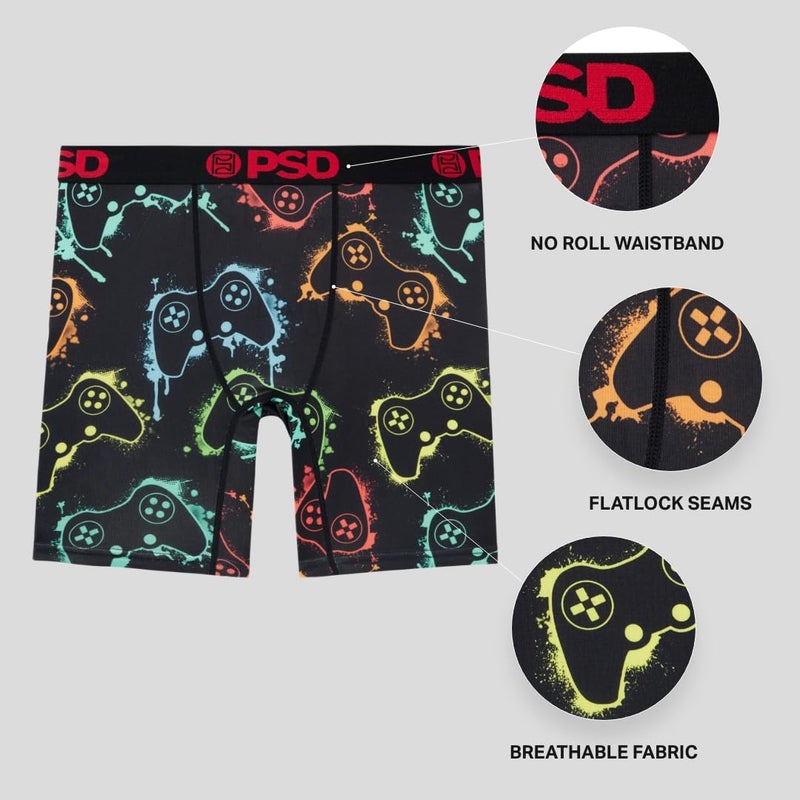 PSD Boys Boxer Briefs â€“ Thermal Rain, Comfortable Breathable Underwear for Boys, Large - Image 4
