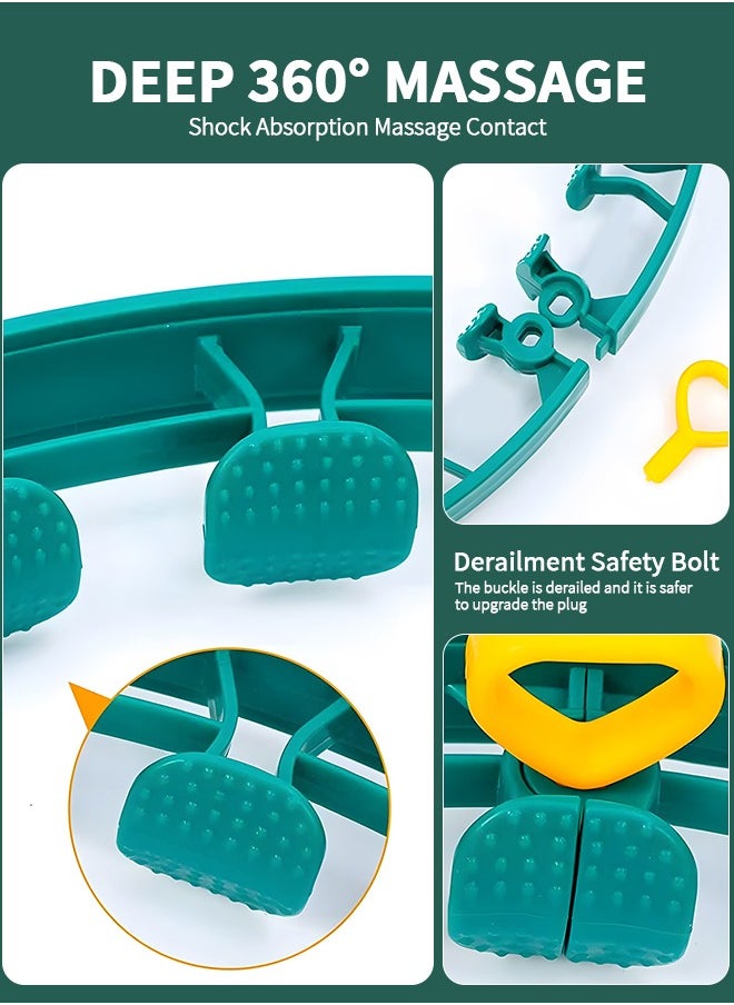GROIC Smart Weighted Hula Hoop for Adults Weight Loss, Removable Massage with Smart Counter Adjustable Size with Auto-Spinning Ball, Best Exercise Hoola Hoops Plus Size Weight Loss Workout  - Image 3