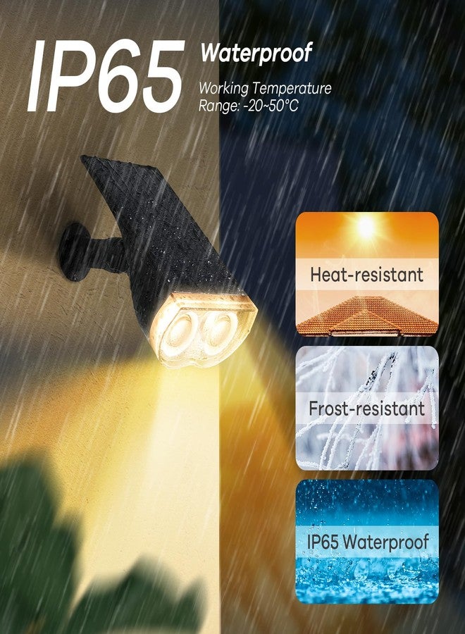 Linkind StarRay Solar Spot Lights Outdoor Color Changing, IP67 Solar Lights Outdoor Waterproof, 30% Conversion Rate Multicolor Solar Landscape Spotlights for Pathway, Patio, Gate, 4 Pack - Image 5