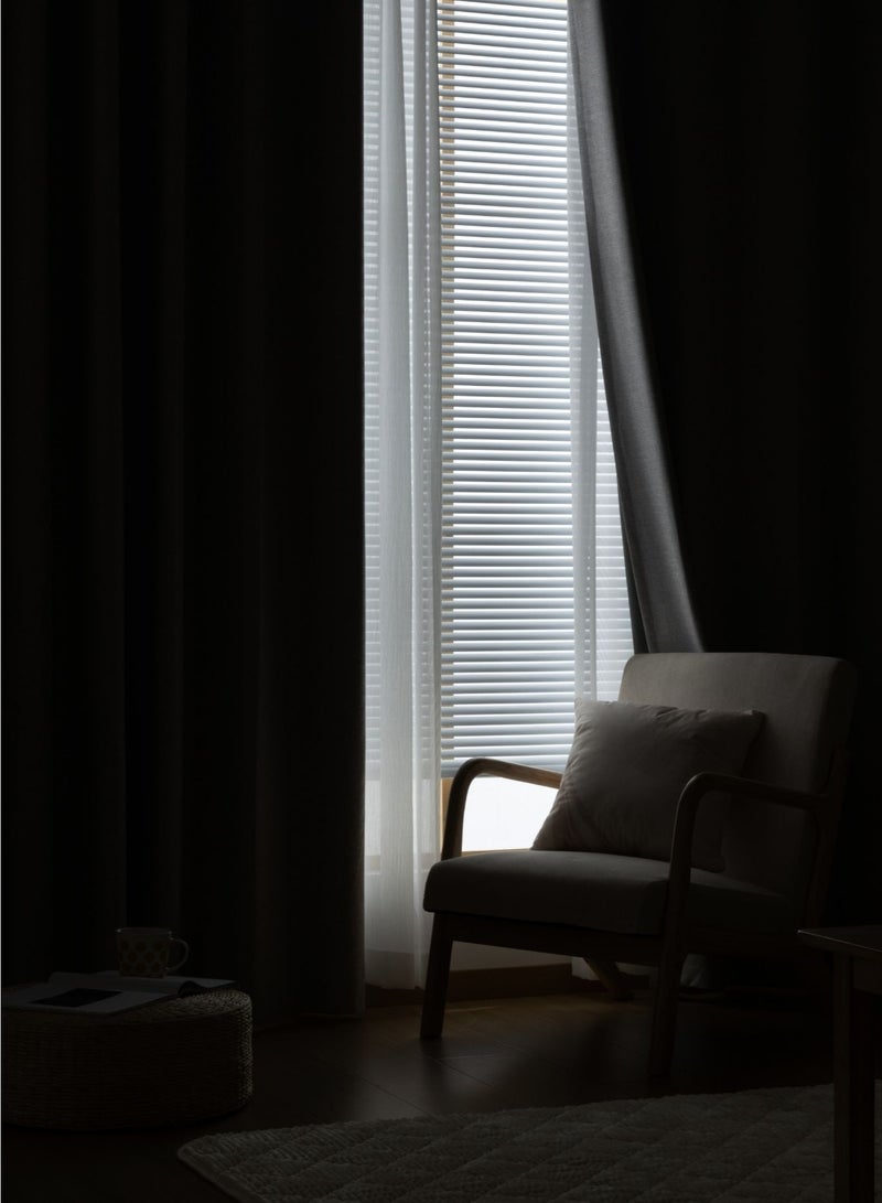 QBAID Blackout Curtain – 1 Piece | Natural Texture | Grommet, Hook & Back Tab Hanging Options - Image 5