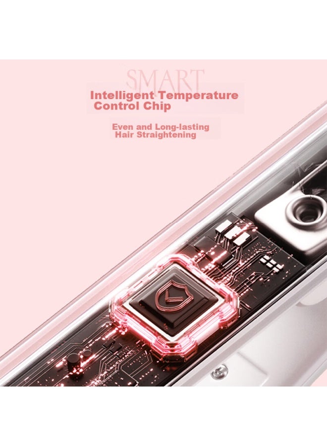 TSUYAGLA Cuiya Egg Roll Curling Iron, 36mm Water Wave Large Curling Iron, Negative Ion Deep V-shaped Long-lasting Styling Tool, T501 Pink, 520 Birthday Gift - Image 5