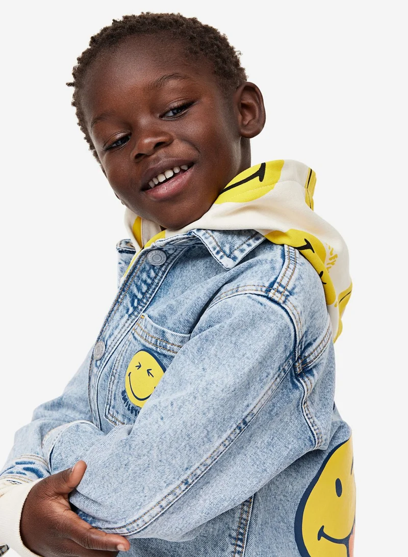 H&M Kids Smily Print Denim Shirt