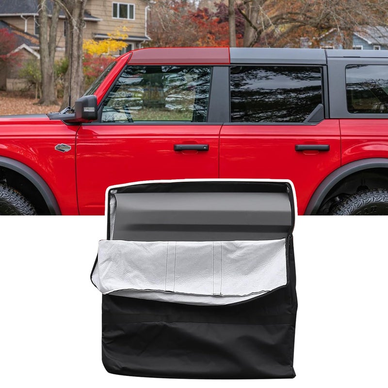 GafeSkui Hard Top Storage Bag Compatible with Ford Bronco 2024 2023 2022 2021 Fit Bronco Accessories 24Door Roof Panel Over First Row Seat Portable Panel Storage Bag - Image 3