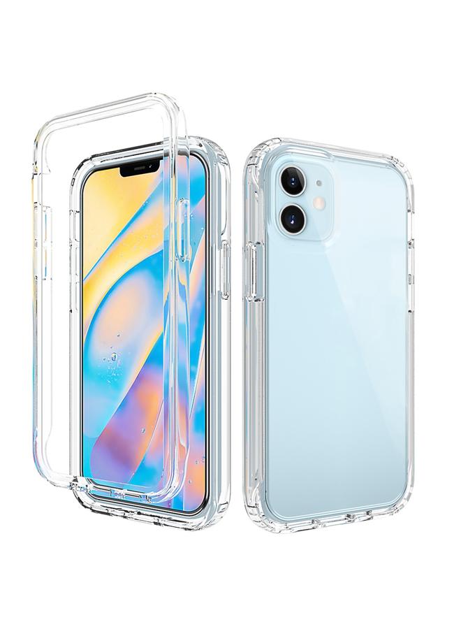 اس-توب جراب لهاتف iPhone 12 mini مقاوم للصدمات شفافية عالية بلونين متغيرين تدريجيًا مصنوع من مادة PC + TPU بألوان الحلوى جراب واقٍ - Image 1