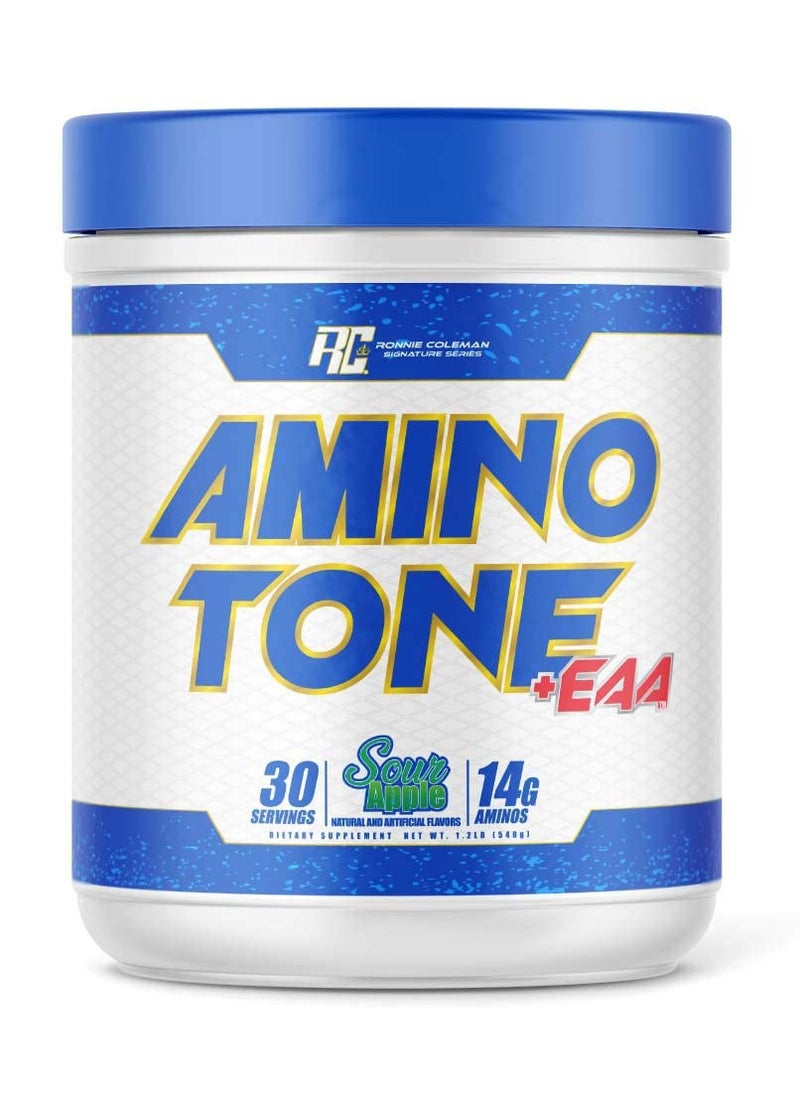 RONNIE COLEMAN RC Amino Tone +EAA Sour Apple 30 Servings 540g  - Image 1