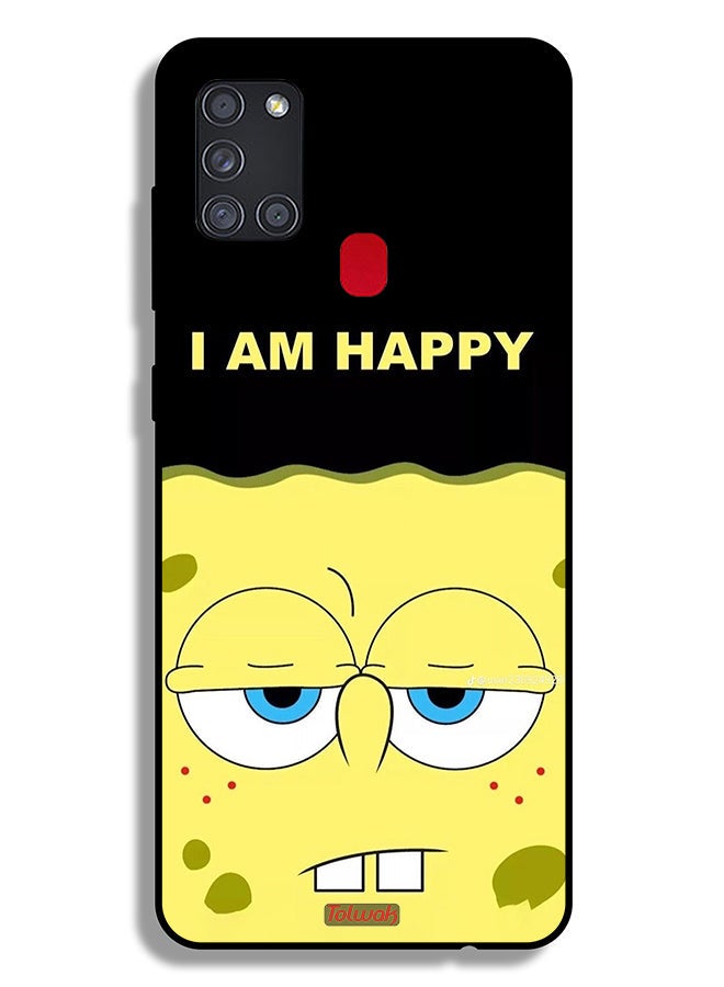 Tolwak Samsung Galaxy A21s Protective Case Cover I Am Happy - Image 1