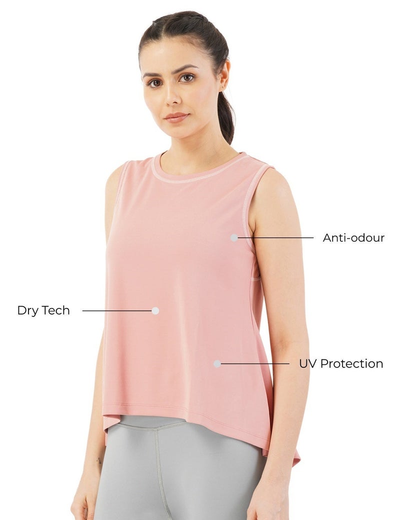 pump'd Athleisure Women's Sleeveless Fashion Tank Top -Lightweight, Anti-Odor, UV Protect, Dry Tech, Ultra Soft Seams - Image 3