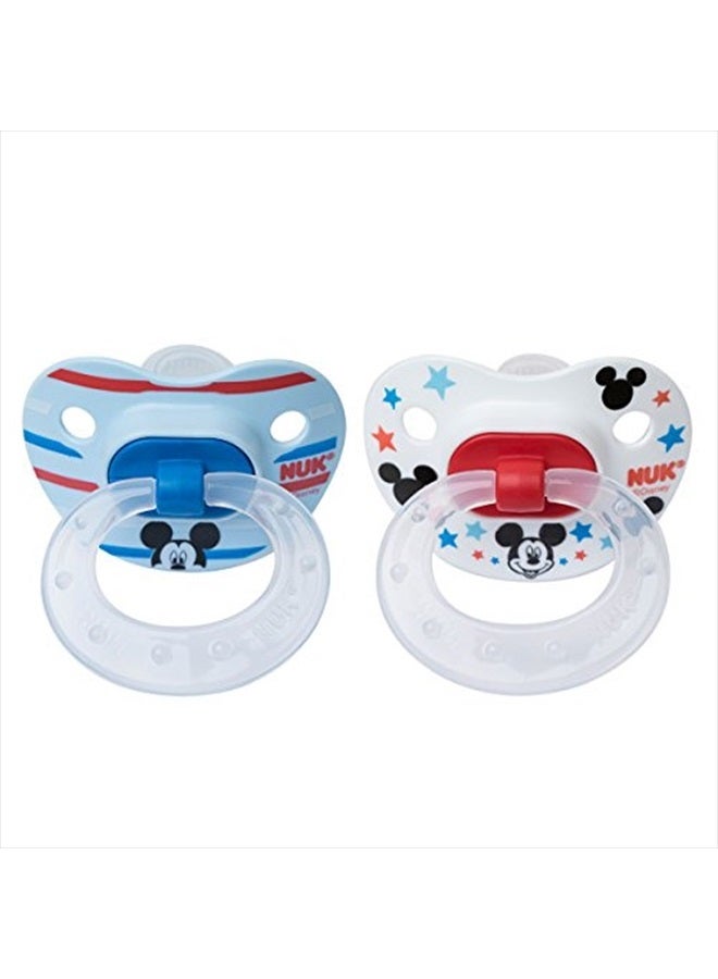 NUK Disney Baby Puller Pacifier, 6-18 Months, Mickey Mouse, 1 pk - Image 1
