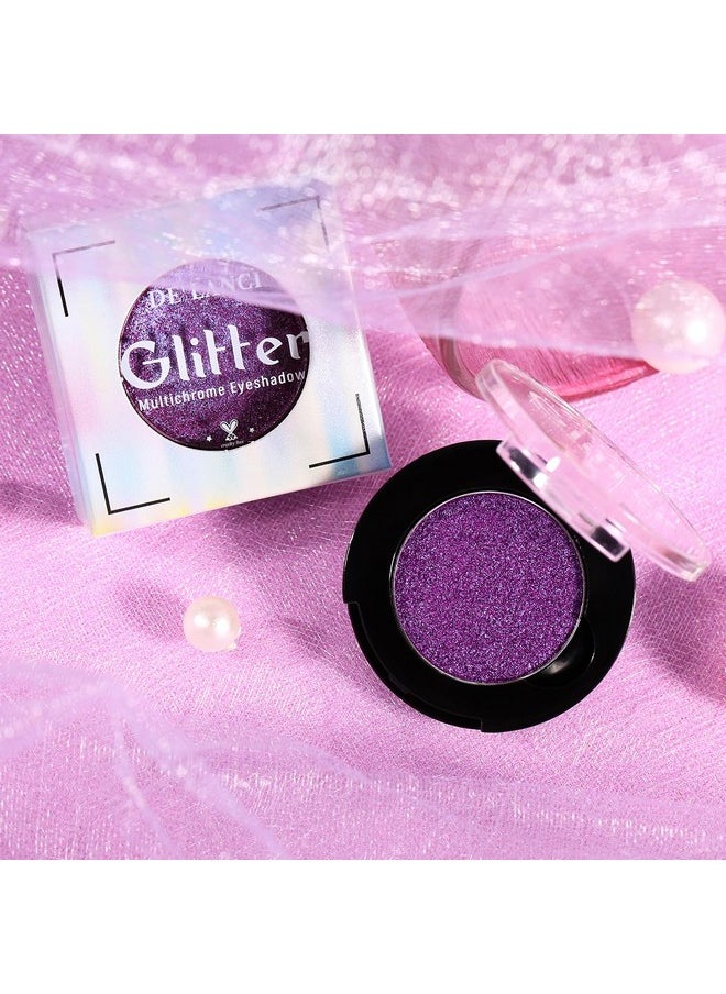 BEUSELF - Purple Shimmer Eyeshadow, Light Violet Shine Lavender Metallic Eyeshadows, Highly Pigmented Sparkle Finish Eye Makeup Palette, Long Lasting Blendable Shiny Eye Shadow, Talc Free (#8C Mood) - Image 1