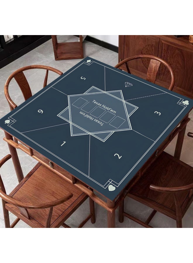 Square Round Texas Hold'em Tablecloth Special Table Mat For Chess And Card Room Playing-Color:Crystal Velvet 60*60cm-Pattern:FH-1009  - Image 1