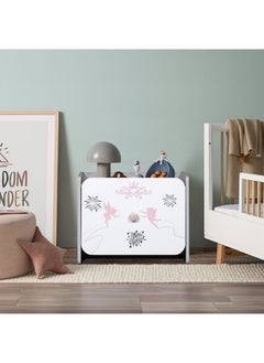 Home Box Home Box Pixie Engineereing Wood 1-Drawer Nightstand Multicolour 47 x 39.5 x 37 cm  - Image 1
