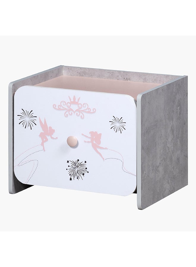 Home Box Home Box Pixie Engineereing Wood 1-Drawer Nightstand Multicolour 47 x 39.5 x 37 cm  - Image 4