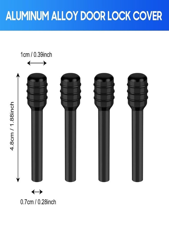 aakichi Aluminium Knob 4 PCS Door Knob Pull Pins|allto 800 car a-ccessories All|car Modification Accessories|saentro Door Lock knob|c-ar Door Lock Rubber|ca-r Door ac-cessories - Image 2