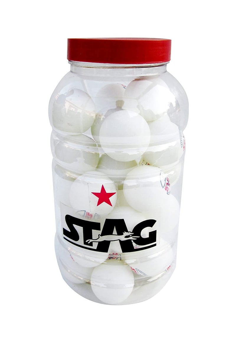 STAG كرات تنس الطاولة البيضاء عالية الأداء 1 نجمة | كرات بينغ بونغ متقدمة 40+ مم للتدريب، البطولات واللعب الترفيهي | متينة للعب الداخلي/الخارجي - عبوة من 30 - Image 2