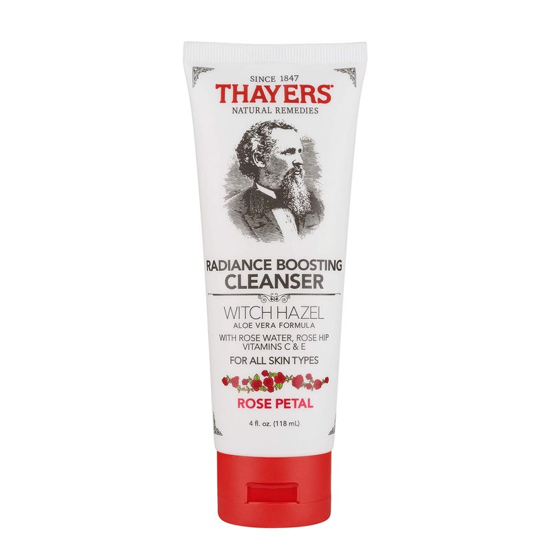 THAYERS Rose Petal Radiance Boosting Cleanser with Vitamin C and Vitamin E, 4 Ounces - Image 1