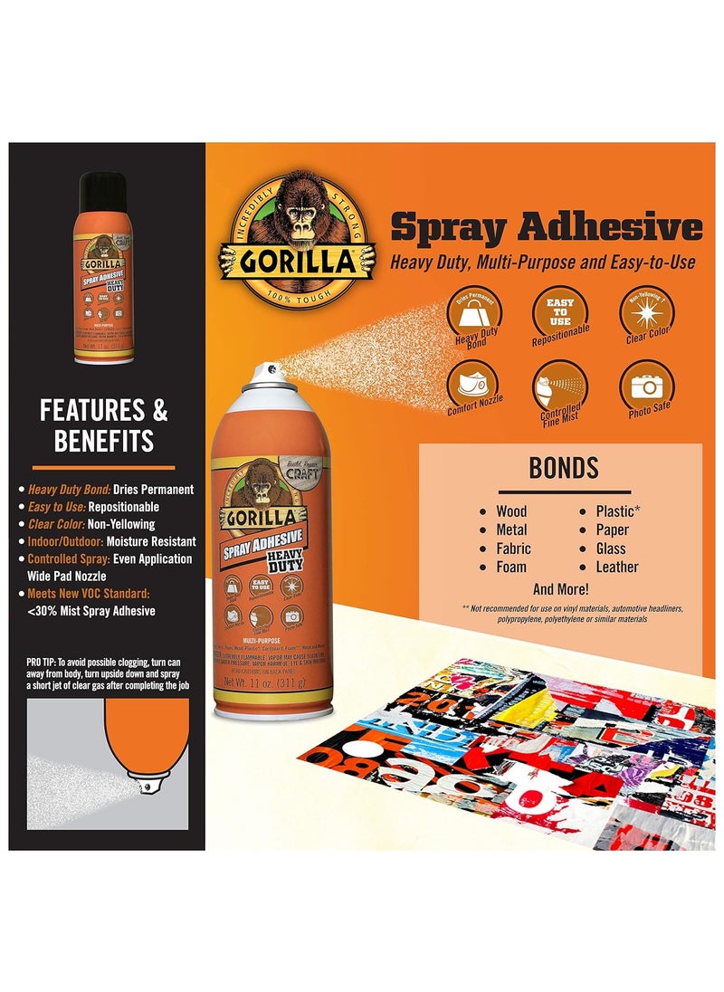 Gorilla - Gorilla Heavy Duty Spray Adhesive 11 oz - Image 1