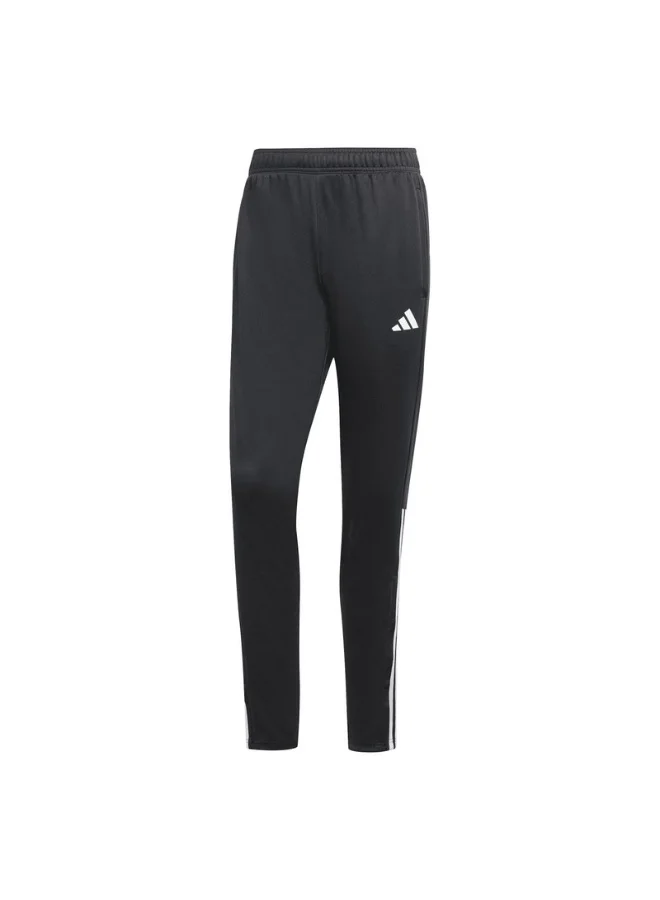 adidas بنطلون رجالي aeroready sereno بقصة ضيقة مستقيمة مع خطوط ثلاثية