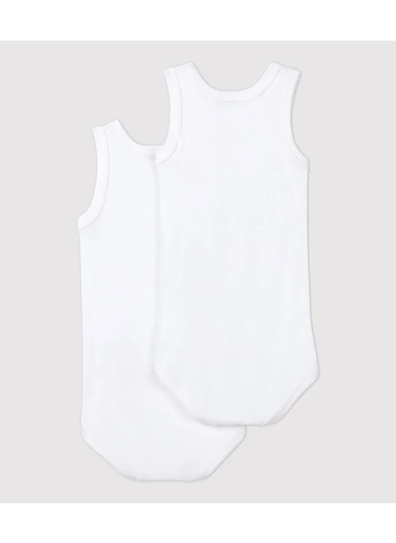 بيتي باتو Babies' White Sleeveless Bodysuit - 2-Pack