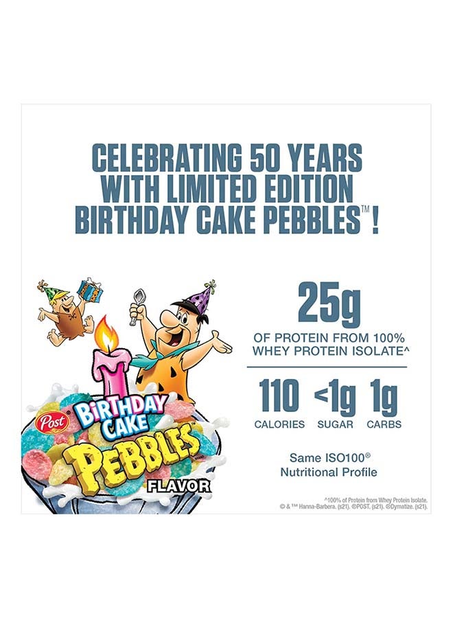 Iso 100 Hydrolyzed Protein Powder Birthday Cake Pebbles 75 Servings 5Lb 2.3Kg