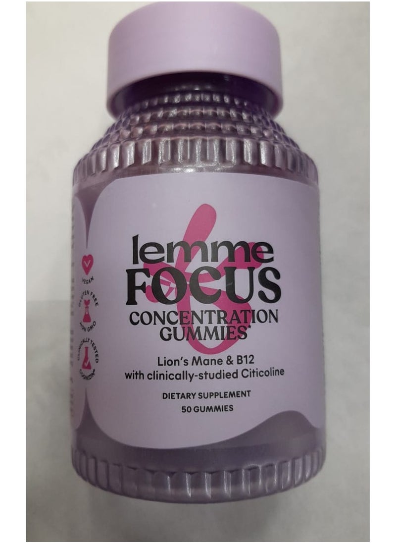 Lemme - Lemme Focus Concentration Gummies (50 Count) - Image 1