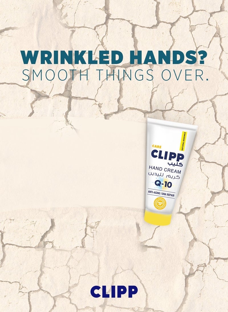 CLIPP Hand Cream Q-10  Anti Aging Formula and DNA Repair Technology - For Dry Skin - with Natural Beeswax - 75 ml - Image 3