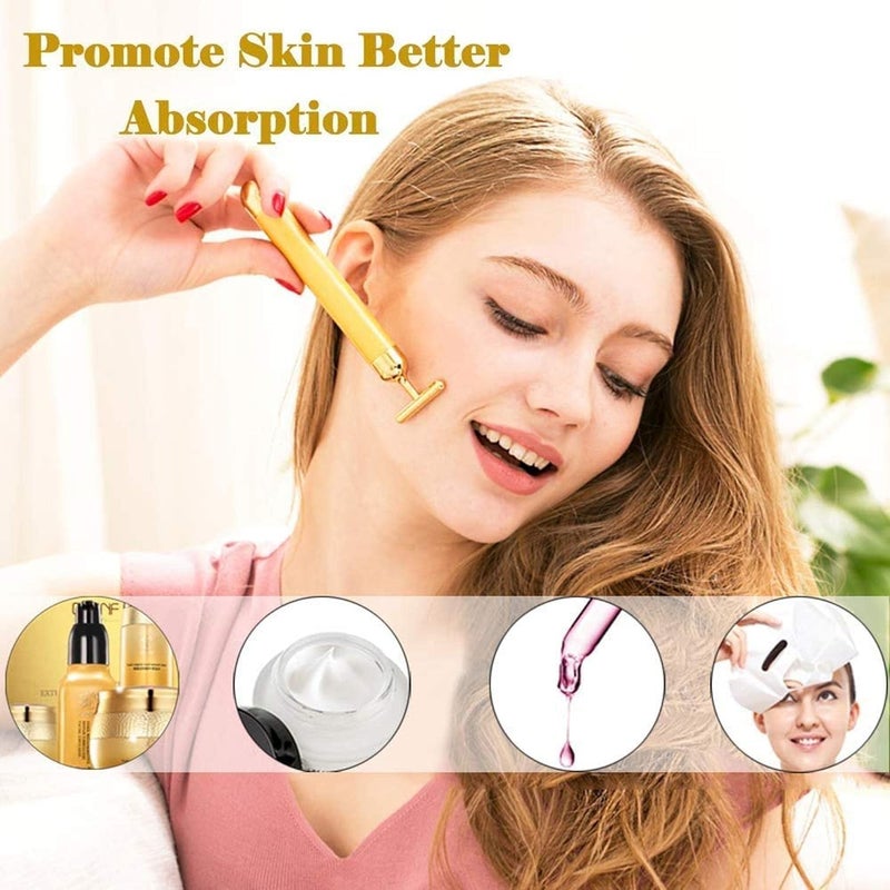 Finalize Jade Face Massager Roller 3D, Anti-Aging, Natural Stone, Double-Ended, Facial & Neck Massage, Rolling Technique, Multicolour, Waterproof, 19x13x6 cm, Manual/Hand-Powered - Image 1