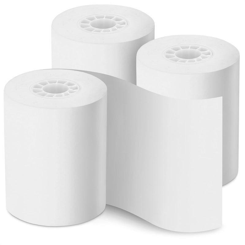Reluen 3-Pack Calculator Tape Rolls – Adding Machine Tape 2 1/4 In x 85 ft | Reliable Receipt Paper, Lint-Free, Easy-to-Install | Compatible with Most Printing Calculators, POS Systems & Cash Registers - Image 1