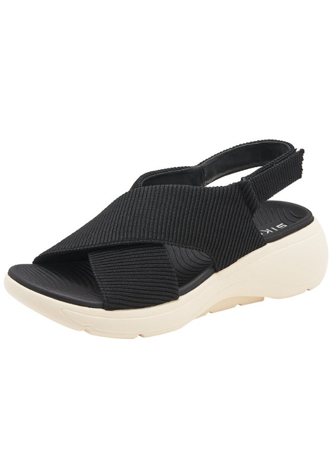 SIKETU Women  Platform Sandals Cross-Tied Sandals Non Slip Open Toe Sandals Breathable Casual Flat Sandals For Summer Beach  - Image 1