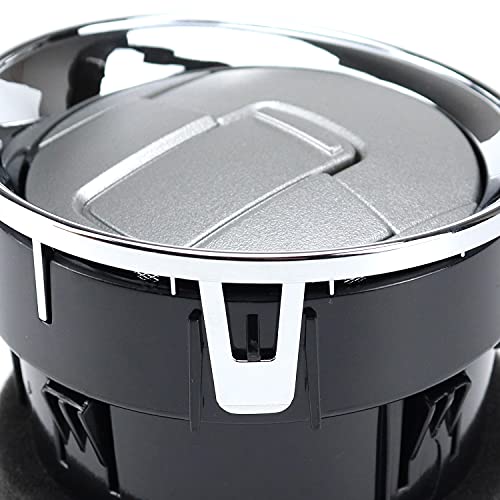 FEXON 2PCS AC Heater Air Vent Front Interior Dashboard Louvre Chrome Compatible with Ford F150 2009-2014 Replace 9L3Z19893CA 9L3Z-19893-CA - Image 3