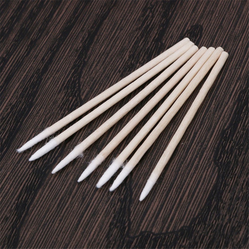 ECYC 1000Pcs Pointed Cotton Swabs Wooden Handle Makeup Health Medical Ear Jewelry Clean Sticks Buds Tips - Image 4
